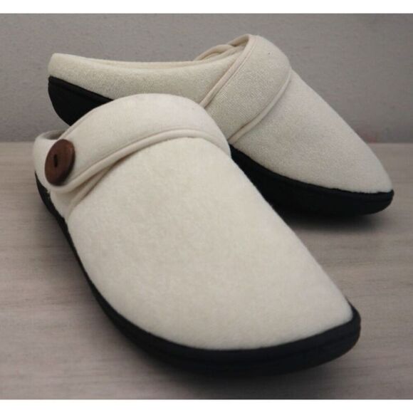 Glolily WMN's Sz 8M Ivory Mia Faux Shearling Lined Indoor/Outdoor Comfy Slippers - Picture 12 of 13